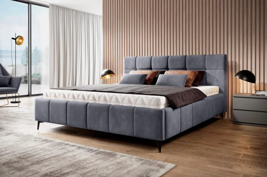 Polsterbett Naomi 180 x 200 cm Anthrazit