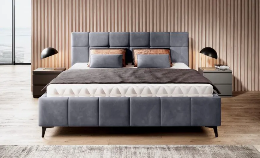 Polsterbett Naomi 180 x 200 cm Anthrazit