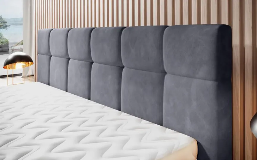 Polsterbett Naomi 180 x 200 cm Anthrazit