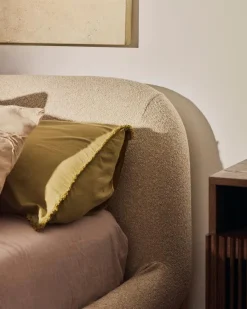 Online Kave Home Polsterbett Odina 180 x 200 cm Ecru