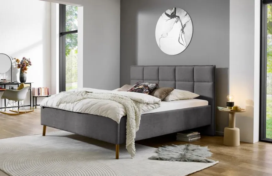 Online meise.möbel Polsterbett Paulo 180 x 200 cm Anthrazit