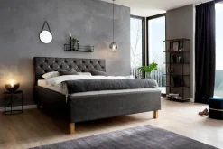 Online meise.möbel Polsterbett San Remo 180 x 200 cm Anthrazit