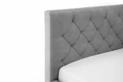 meise.möbel Polsterbett San Remo 180 x 200 cm Hellgrau