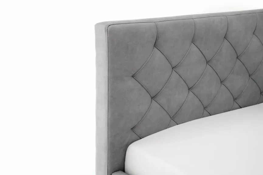 meise.möbel Polsterbett San Remo 180 x 200 cm Hellgrau