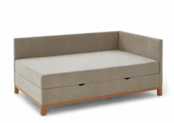 Outlet meise.möbel Polsterbett Santos 120 x 200 cm Taupe