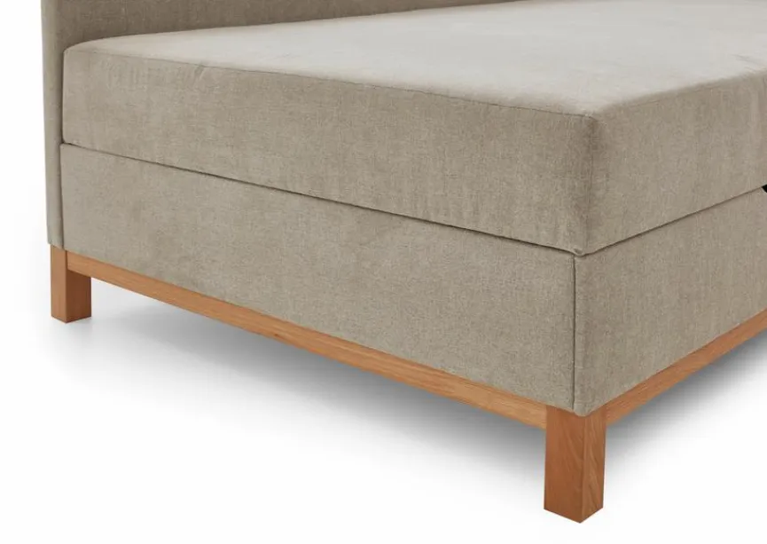 Outlet meise.möbel Polsterbett Santos 120 x 200 cm Taupe