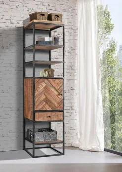 Clearance WOLFMÖBEL Regal Parquet Akazie