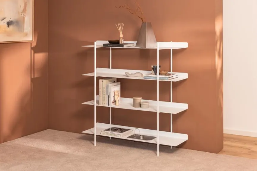 Discount Metallbude Regal Tharon Weiß