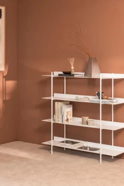 Discount Metallbude Regal Tharon Weiß