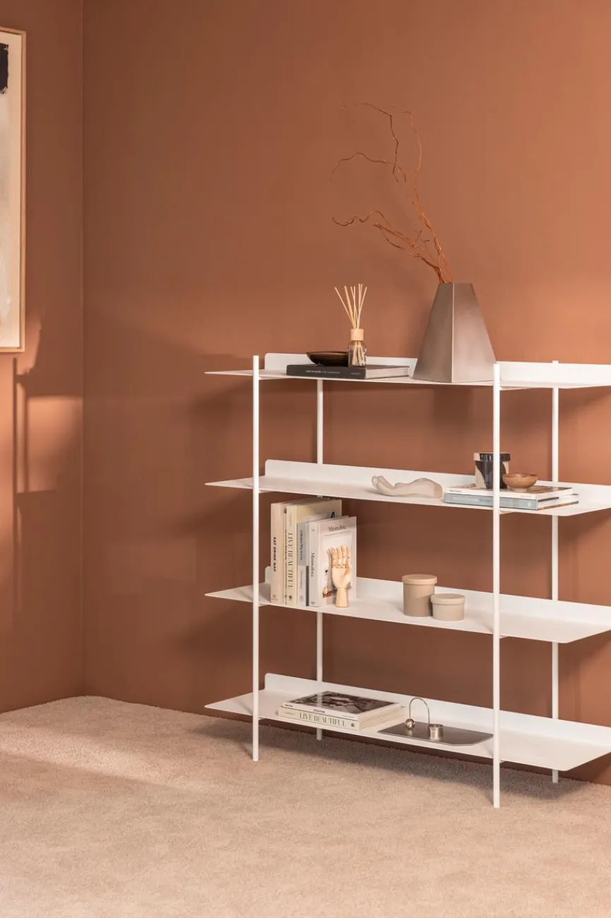 Discount Metallbude Regal Tharon Weiß