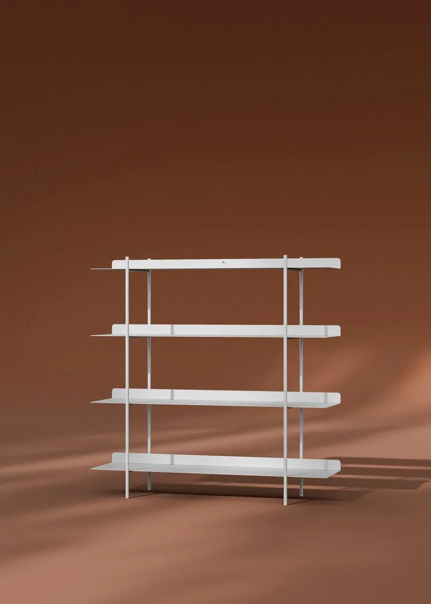 Discount Metallbude Regal Tharon Weiß