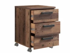 Clearance FORTE Rollcontainer Clif Dunkelbraun