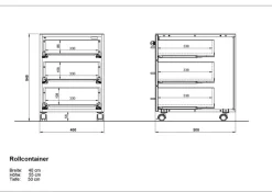 Outlet Germania Rollcontainer Montevideo Kaschmir