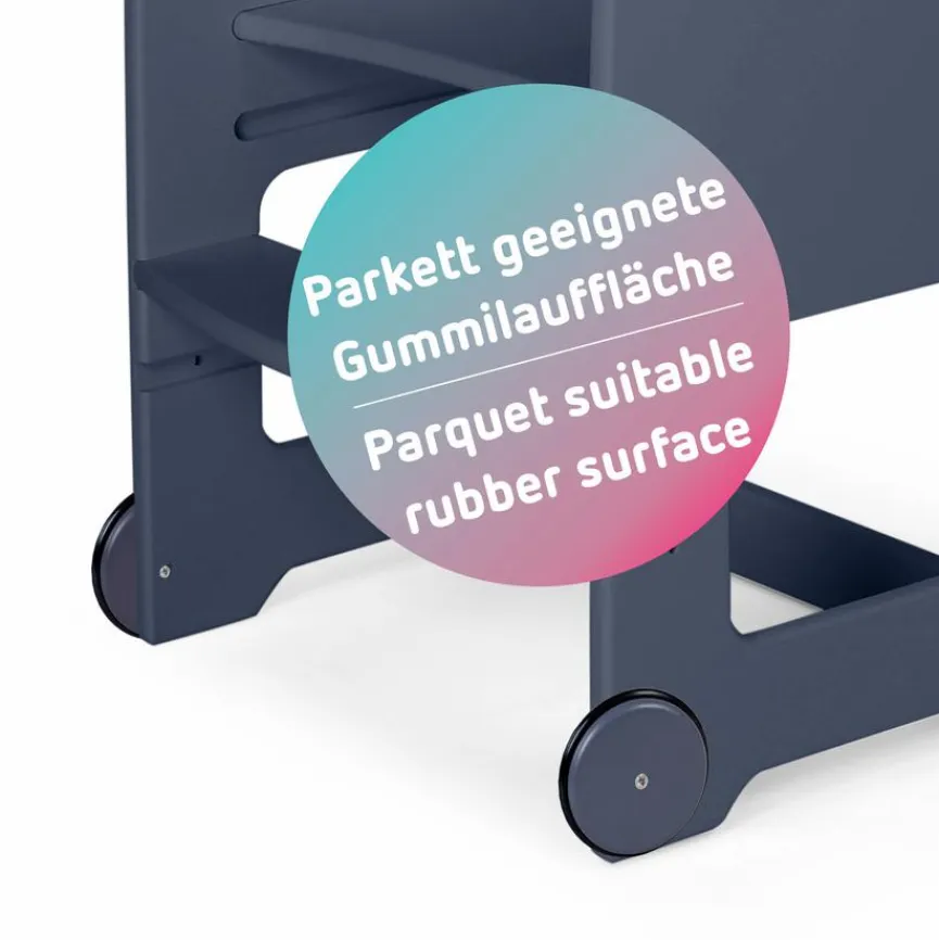 Outlet babybay Rollen 2er-Set Littlefoot Schiefergrau