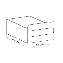 Kinder Rollschubkästen Pilotin 2er-Set