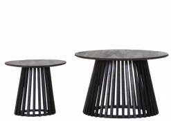 Clearance Gutmann Factory 2-Satz Beistelltisch Corby Schwarz