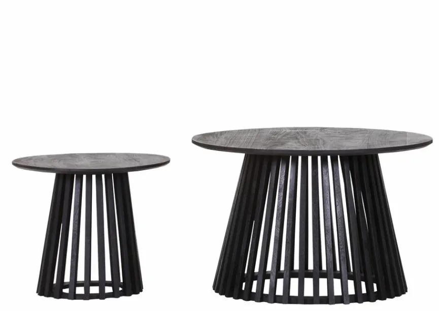 Clearance Gutmann Factory 2-Satz Beistelltisch Corby Schwarz