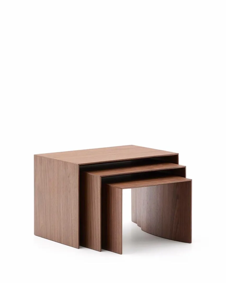 Best Kave Home 3-Satztisch Litto Nussbaum