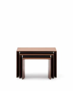 Best Kave Home 3-Satztisch Litto Nussbaum