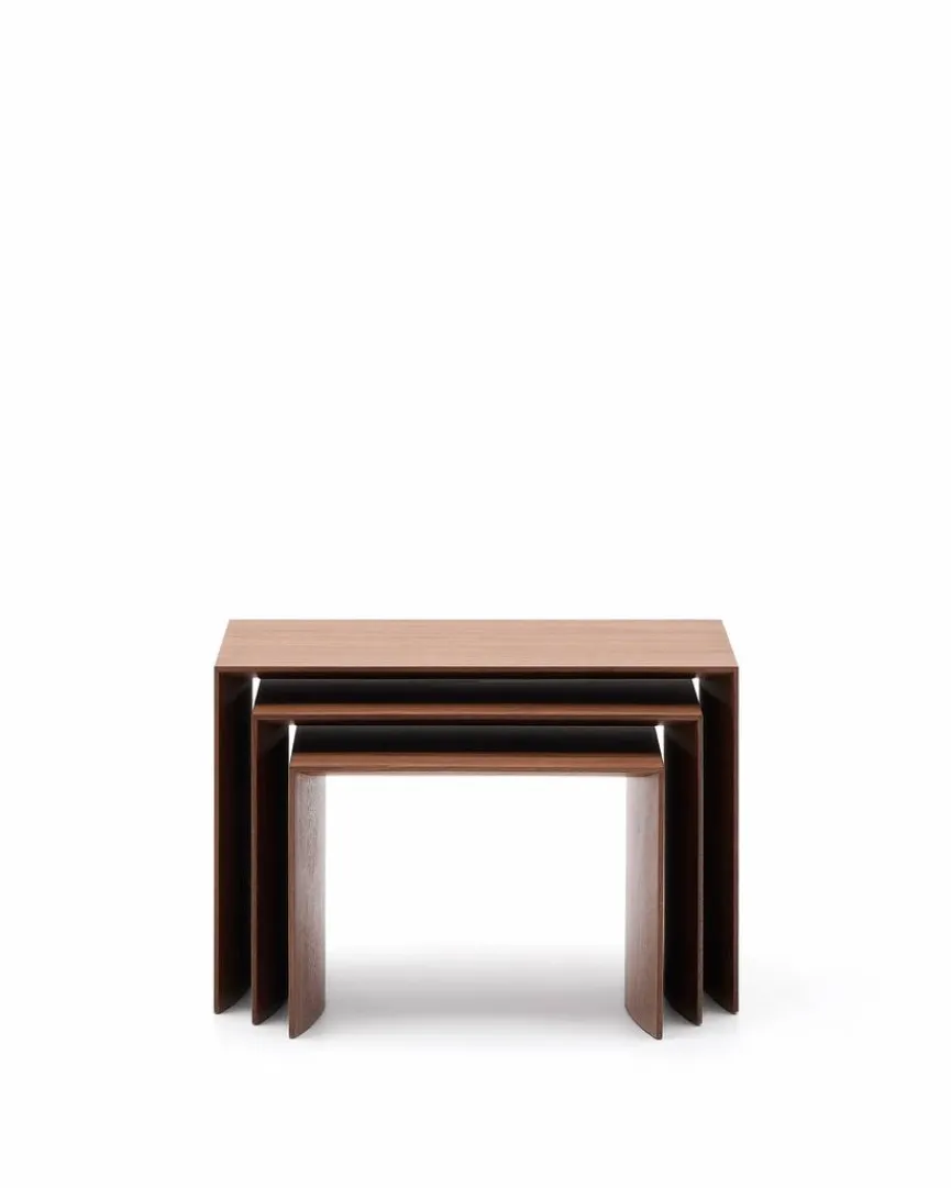 Best Kave Home 3-Satztisch Litto Nussbaum