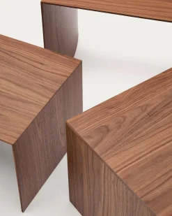 Best Kave Home 3-Satztisch Litto Nussbaum