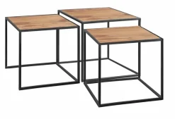 Discount WOLFMÖBEL 3-Satztisch Yoga 2.0 Sheesham