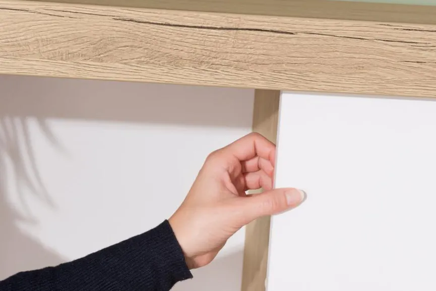 Sale Paidi Schiebetürenschrank Fionn 124 x 207 cm Eiche / Weiß