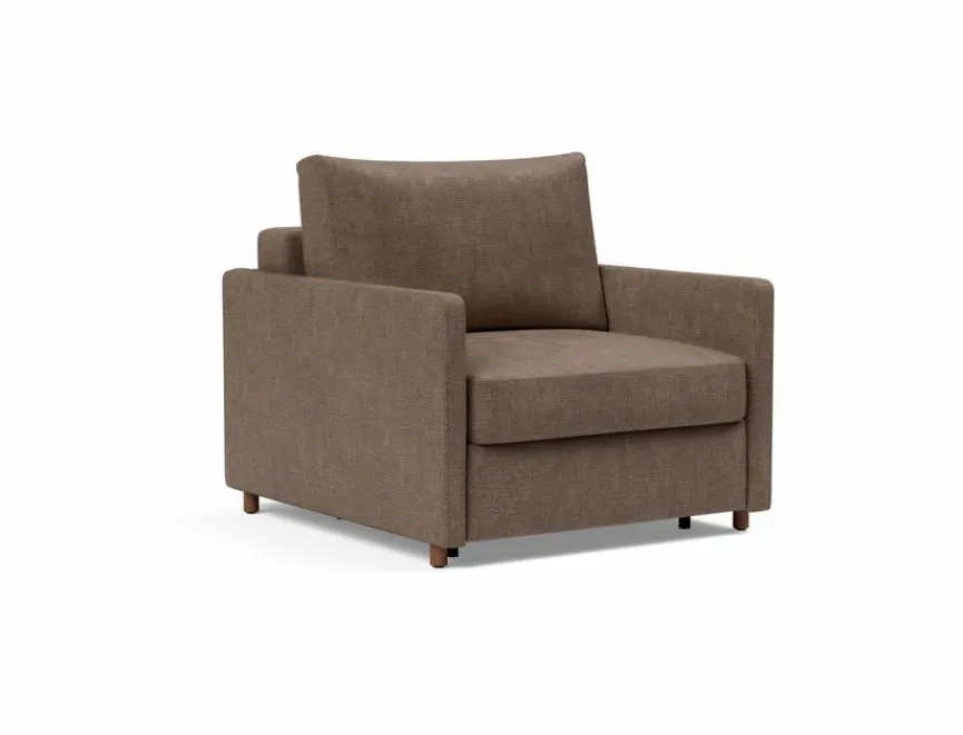 Outlet INNOVATION LIVING Schlafsessel Neah Slim Cedar Brown