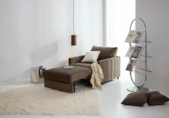 Outlet INNOVATION LIVING Schlafsessel Neah Slim Cedar Brown