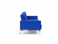 Outlet INNOVATION LIVING Schlafsofa mit Armlehnen Splitback Chrom Ultramarine