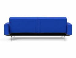 Outlet INNOVATION LIVING Schlafsofa mit Armlehnen Splitback Chrom Ultramarine