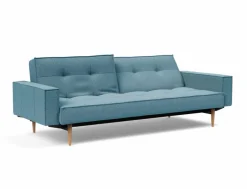 INNOVATION LIVING Schlafsofa mit Armlehnen Splitback Styletto hell Light Blue