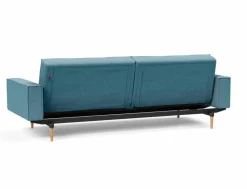 INNOVATION LIVING Schlafsofa mit Armlehnen Splitback Styletto hell Light Blue