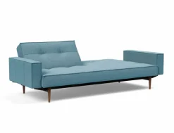 Best INNOVATION LIVING Schlafsofa mit Armlehnen Splitback Styletto dunkel Light Blue