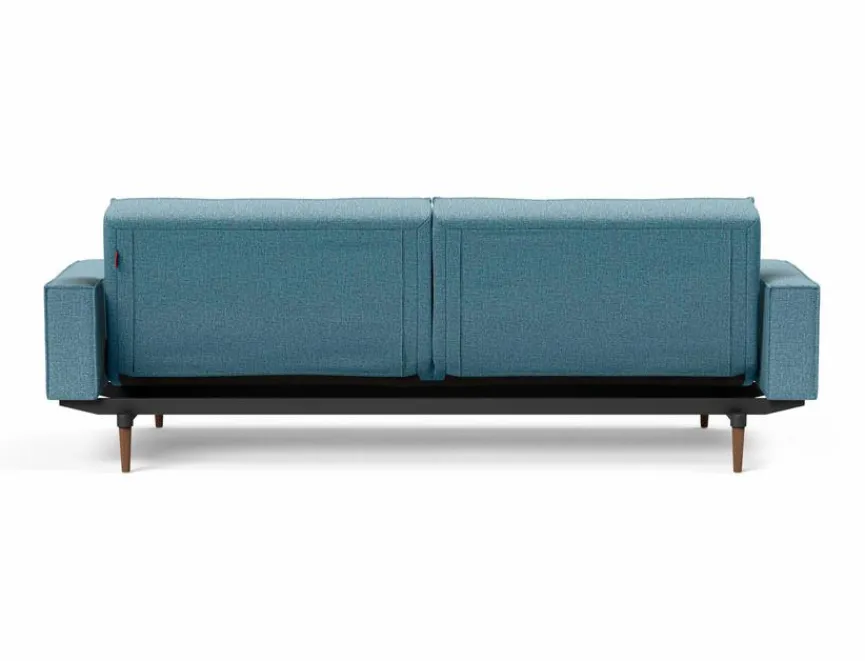 Best INNOVATION LIVING Schlafsofa mit Armlehnen Splitback Styletto dunkel Light Blue