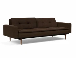 Outlet INNOVATION LIVING Schlafsofa mit Armlehnen Dublexo Styletto dunkel Chocco