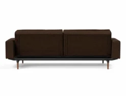 Outlet INNOVATION LIVING Schlafsofa mit Armlehnen Dublexo Styletto dunkel Chocco