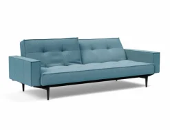 INNOVATION LIVING Schlafsofa mit Armlehnen Splitback Styletto schwarz