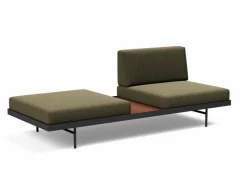INNOVATION LIVING Schlafsofa Puri Walnuss Forest Green