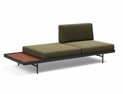 INNOVATION LIVING Schlafsofa Puri Walnuss Forest Green