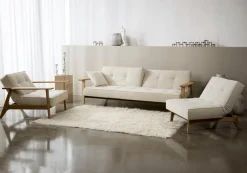 Best INNOVATION LIVING Schlafsofa Splitback Frej Eiche Off White