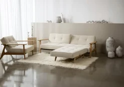 Best INNOVATION LIVING Schlafsofa Splitback Frej Eiche Off White