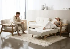 Best INNOVATION LIVING Schlafsofa Splitback Frej Eiche Off White