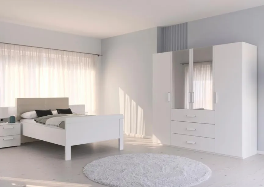 Sale rauch ORANGE Schlafzimmer-Set Evelyn-F 3tlg. Weiß