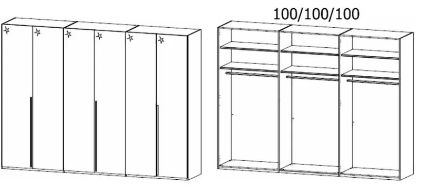 Sale rauch ORANGE Schlafzimmer-Set Montclar-Extra 4tlg. Weiß / Hochglanz