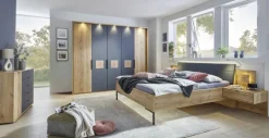 Outlet Wiemann Schlafzimmer-Set Naxos 4tlg. Eiche Bianco