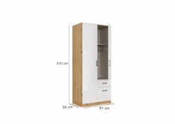 Outlet rauch BLUE Schrank Allrounder Artisan-Eiche