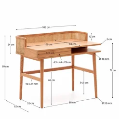 Kave Home Schreibtisch Araxie