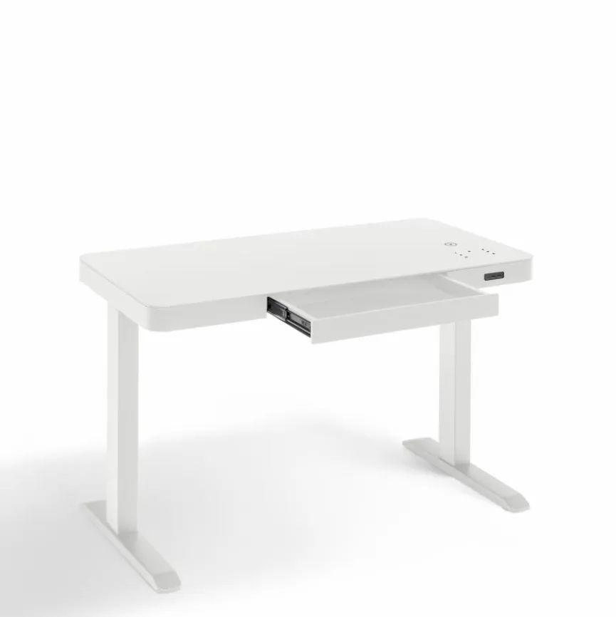Hot Schreibtisch elektrisch Bonmedico Weiß
