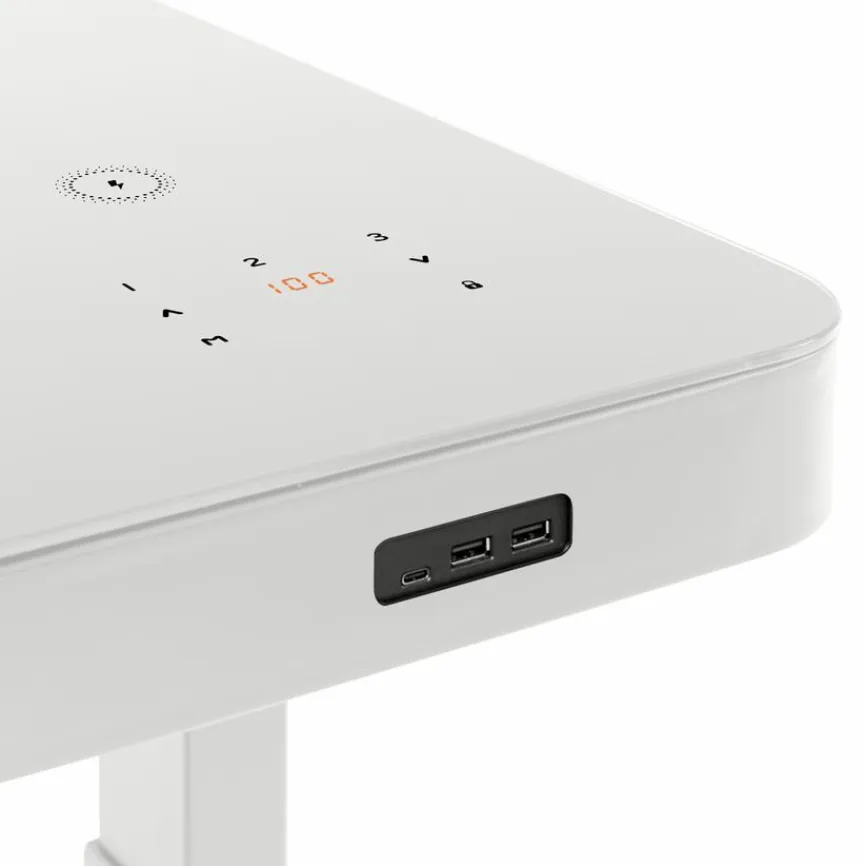 Hot Schreibtisch elektrisch Bonmedico Weiß